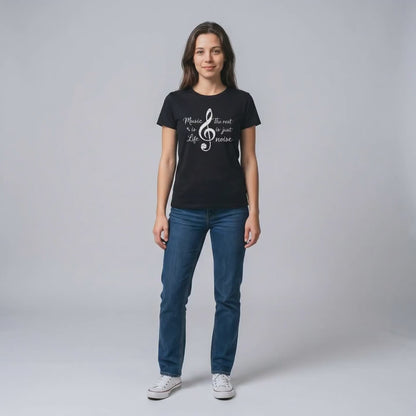 Music Is Life Shirt | The Rest Is Just Noise Music Quote Tee