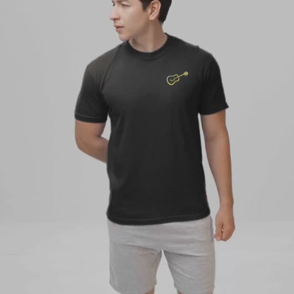 Things I Do in My Spare Time – Yellow Guitar Edition | Funny Guitar Lover T-Shirt (Front & Back Print)